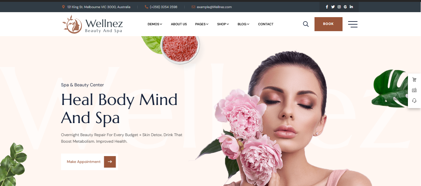 Beauty & Wellness Demo Designs