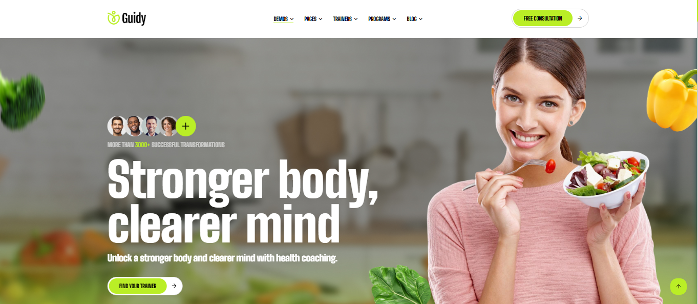 Personal Trainer Demo Designs