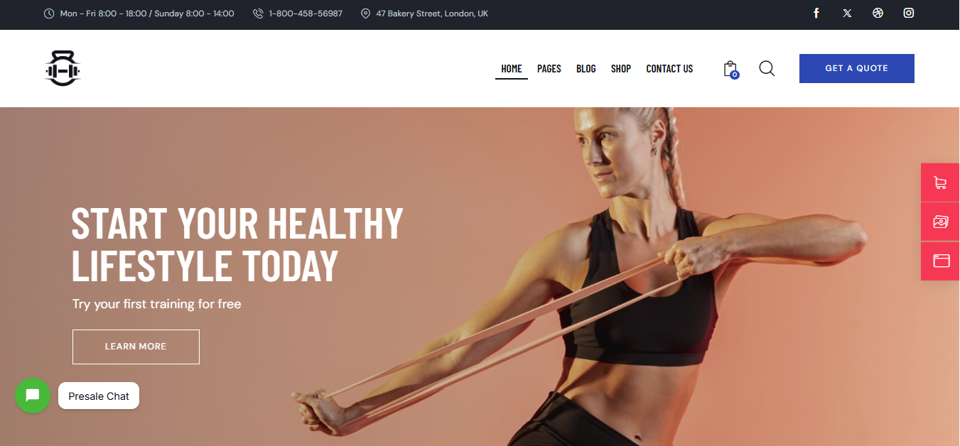 Personal Trainer Demo Designs